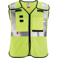Breakaway Mesh Safety Vest, Black/High Visibility Lime-Yellow, Medium/Small, CSA Z96 Class 2 - Level FR SHC501 | Caster Town