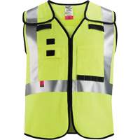 Breakaway Mesh Safety Vest, Black/High Visibility Lime-Yellow, Medium/Small, CSA Z96 Class 2 - Level FR SHC509 | Caster Town