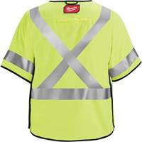 Breakaway Mesh Safety Vest, Black/High Visibility Lime-Yellow, Medium/Small, CSA Z96 Class 2 - Level FR SHC513 | Caster Town