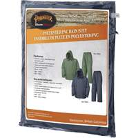 Rain Suit, Polyester/PVC, X-Large, Green SHE427 | Caster Town