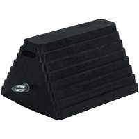 Double-Sided Wheel Chock, 6" x 8", Black SHE792 | Caster Town