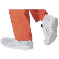 Disposable Shoe Covers, One Size, Polypropylene, White SHE800 | Caster Town