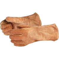 Endura<sup>®</sup> 505BS Deluxe Brown Welding Gloves, Split Cowhide, Size Large SHG313 | Caster Town