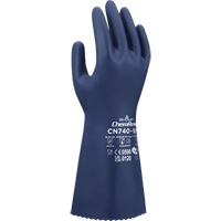 CN740 Chemical-Resistant Gloves, Size Small/7, 13" L, Nitrile, 15-mil SHG853 | Caster Town