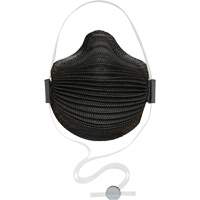 AirWave M Series Black Disposable Masks with SmartStrap<sup>®</sup> & Nose Flange, N95, NIOSH Certified, Medium/Large SHH514 | Caster Town