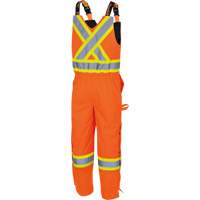 Waterpoof Quilted Safety Overalls, Polyester, Small, High Visibility Orange SHH912 | Caster Town