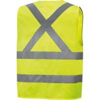 High-Visibility Tricot Safety Vest, High Visibility Lime-Yellow, Small, Polyester, CSA Z96 Class 2 - Level 2 SHI019 | Caster Town