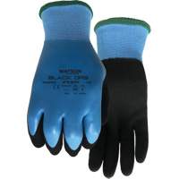 Stealth Black Ops Water-Resistant Gloves, Size Small, 15 Gauge, Rubber Latex Coated, Polyester/Glass Fibre Shell, ASTM ANSI Level A4 SHJ442 | Caster Town