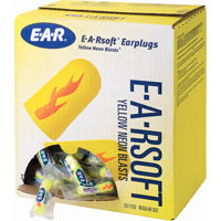 E-A-Rsoft Yellow Neon Blasts Earplugs, Bulk - Polybag SJ427 | Caster Town