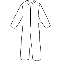 Pyrolon<sup>®</sup> Plus 2 Disposable FR Coveralls, Small, Blue, FR Treated Fabric SN339 | Caster Town