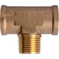 Branch Tees Extruded Male On Branch, Brass, 1/2" TDX234 | Caster Town