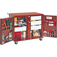 Rolling Work Bench, 43-7/8" W x 38-1/2" H x 26-7/8" D, 21.7 Cubic Feet Capacity TEP178 | Caster Town