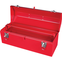 ATB100 Portable Hip Roof Box with Metal Tool Tray, 7" D x 20" W x 8" H, Red TEP338 | Caster Town