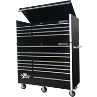 Extreme Tools<sup>®</sup> RX Series Top Tool Chest, 54-5/8" W, 8 Drawers, Black TEQ498 | Caster Town