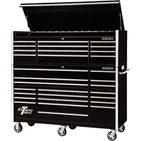 Extreme Tools<sup>®</sup> RX Series Top Tool Chest, 72" W, 12 Drawers, Black TEQ503 | Caster Town