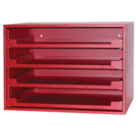 Compartment Rack, 15" D x 21" W x 15" H, Red TEQ519 | Caster Town
