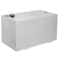 Steel Fuel Transfer Tank, Steel, 100 Gal. Capacity, White TEQ716 | Caster Town