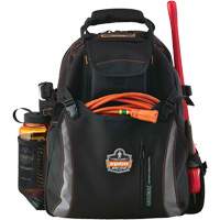 Arsenal<sup>®</sup> 5843 Tool Backpack, 13-1/2" L x 8-1/2" W, Black, Polyester TEQ972 | Caster Town