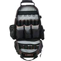 Arsenal<sup>®</sup> 5843 Tool Backpack, 13-1/2" L x 8-1/2" W, Black, Polyester TEQ972 | Caster Town