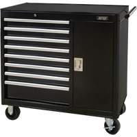 Industrial Tool Cart, 8 Drawers, 44-3/10" W x 21-1/10" D x 36-7/10" H, Black TER218 | Caster Town