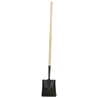 Square-Point Shovel, Wood, Tempered Steel Blade, Straight Handle, 49-1/2" Long TFX930 | Caster Town