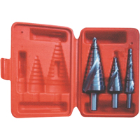Step Drill Set, 3 Pieces, High Speed Steel TJZ800 | Caster Town