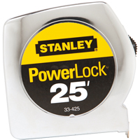 PowerLock<sup>®</sup> Measuring Tape, 1" x 25', 16ths of an Inch Graduations TL004 | Caster Town
