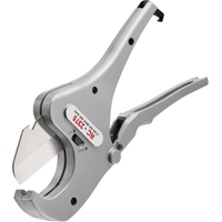Ratchet Action Plastic Pipe & Tubing Cutter #RC-2375, 1/8" - 2-3/8" Capacity TLZ430 | Caster Town