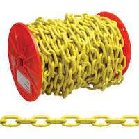 Proof Coil Chain, Low Carbon Steel, 3/16" x 100' (30.4 m) L, Grade 30, 800 lbs. (0.4 tons) Load Capacity TTB312 | Caster Town