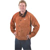 Welding Jacket, Leather, 3X-Large, Lava Brown™ TTU402 | Caster Town