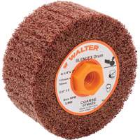 Blendex™ Surface Conditioning Drum, 4-1/4" Dia. x 2" W, 5/8"-11 Arbor, Coarse Grit TTV497 | Caster Town