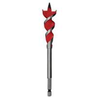 Speed Feed™ Wood Bit, 1-1/4", 6-1/2" Length, 1/4" Hex Shank TYF104 | Caster Town