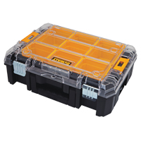 TSTAK<sup>®</sup> V Organizer with Clear Lid, 13" W x 17-1/4" D x 6" H, Black TYP045 | Caster Town