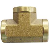 Female Pipe Tees, Brass, 3/8" TZ975 | Caster Town