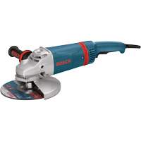 Large Angle Grinder with Rat Tail Handle, 9", 120 V, 15 A, 6000 RPM UAF163 | Caster Town