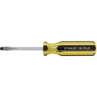 100 PLUS<sup>®</sup> Standard Slotted Tip Screwdriver, 3/16" Tip, Round, Plastic Handle UAJ578 | Caster Town