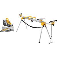 Double Bevel Sliding Compound Mitre Saw with Stand UAL183 | Caster Town