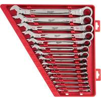 Ratcheting Wrench Set, Combination, 15 Pieces, Imperial UAL992 | Caster Town