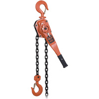 KLP Series Heavy-Duty Lever Chain Hoist with Overload Protection, 5' Lift, 6000 lbs. (3 tons) Capacity UAV894 | Caster Town