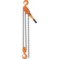 KLP Series Lever Chain Hoists, 5' Lift, 12000 lbs. (6 tons) Capacity, Steel Chain UAW096 | Caster Town