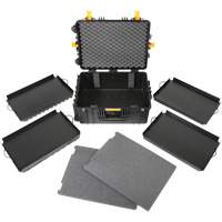 Heavy-Duty Portable Rolling Tool Case, 18-3/5" W x 24-3/5" D x 11-1/2" H, Black UAX576 | Caster Town