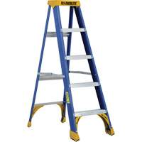 Industrial Duty Stepladders (6300 Series), 5', Fibreglass, 250 lbs. Capacity, Type 1 VC024 | Caster Town