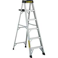 3400 Series Industrial Extra Heavy-Duty Step Ladder, 6', Aluminum, 300 lbs. Capacity, Type 1A VC243 | Caster Town