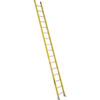 Industrial Extra Heavy-Duty Straight Ladders (5600 Series), 16', Fibreglass, 375 lbs., CSA Grade 1AA VC272 | Caster Town