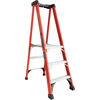 Industrial Extra Heavy-Duty Pro Platform Stepladders (FXP1800 Series), 3', 375 lbs. Cap. VD414 | Caster Town