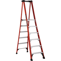 Industrial Extra Heavy-Duty Pro Platform Stepladders (FXP1800 Series), 6', 375 lbs. Cap. VD417 | Caster Town