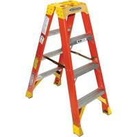 Twin Step Ladder, Fibreglass, 300 lbs. Capacity, 4' VD519 | Caster Town