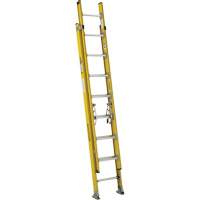 Extension Ladder, 375 lbs. Cap., 13' H, Grade 1AA VD532 | Caster Town