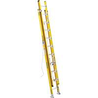 Extension Ladder, 375 lbs. Cap., 17' H, Grade 1AA VD533 | Caster Town