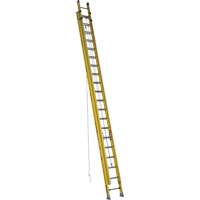 Extension Ladder, 300 lbs. Cap., 35' H, Grade 1AA VD537 | Caster Town